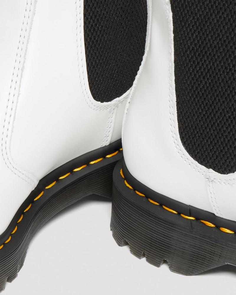 Dr Martens 2976 Bex Smooth Lær Ankelstøvletter Herre Hvite | Norge 381CTV